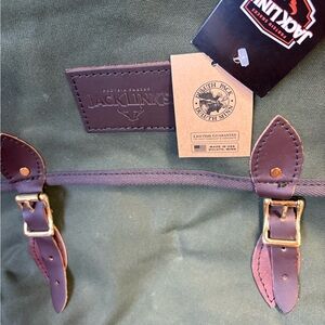 Jack Link's Green Backpack with Brown Accents